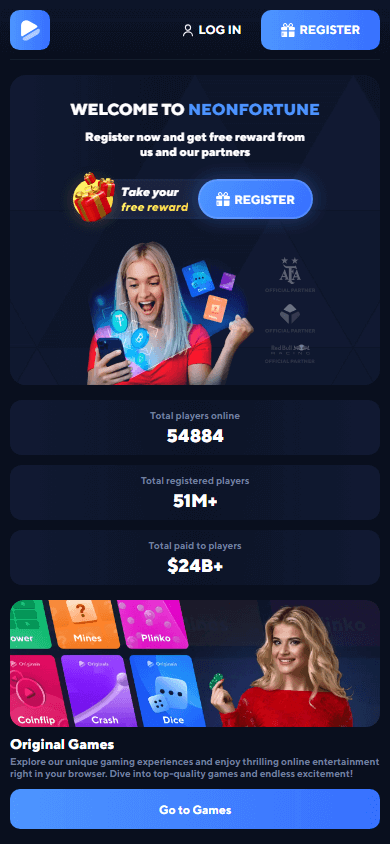 Neonfortune Casino Mobile screenshot